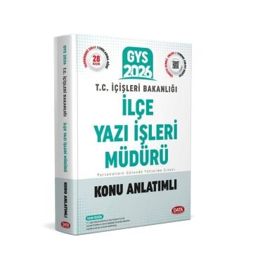 Data Yayınları 2026 T.C. İçişleri Bakanlığı İlçe Yazı İşleri Müdürü GYS Konu Anlatımlı