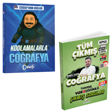Dizgi Kitap 2026 Coğrafya Tüm Sınavlar Tamamı Video Çözümlü Çıkmış Sorular ve Coğrafyanın Kodları Kodlamalarla Coğrafya Özeti Cep Kitabı Zeduva Yayınları Seti