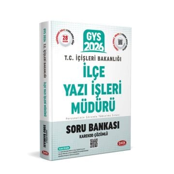 Data Yayınları 2026 T.C. İçişleri Bakanlığı İlçe Yazı İşleri Müdürü GYS Soru Bankası - Karekod Çözümlü