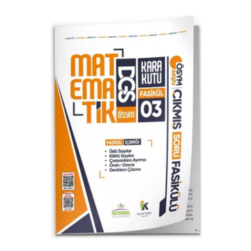 2026 DGS Matematik Kara Kutu 3.Fasikül ÖSYM Çıkmış Soru ÜSLÜ-KÖKLÜ SAYILAR-DENKLEM ÇÖZME Modüler Set İnformal Yayınları