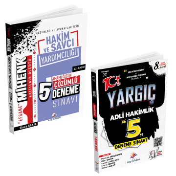 Dizgi Kitap Efsane Mihenk ve Yargıç Adli Hakim ve Savcı Yardımcılığı Tamamı Çözümlü Deneme Sınavı Seti