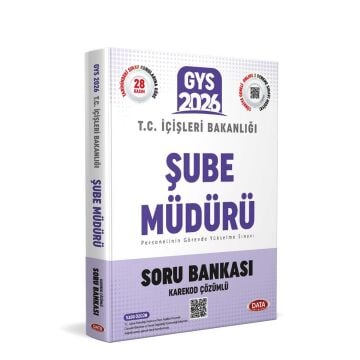 Data Yayınları 2026 T.C. İçişleri Bakanlığı Şube Müdürü GYS Soru Bankası - Karekod Çözümlü