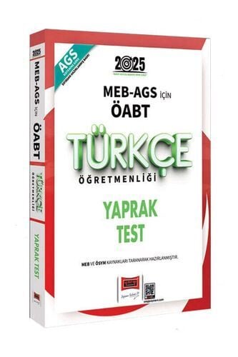 2025 MEB-AGS ÖABT Türkçe Öğretmenliği Yaprak Test Yargı Yayınları