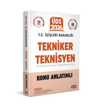 Data Yayınları 2026 T.C. İçişleri Bakanlığı Tekniker - Teknisyen ÜDS Konu Anlatımlı