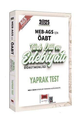 2025 MEB-AGS ÖABT Türk Dili ve Edebiyatı Öğretmenliği Yaprak Test Yargı Yayınları