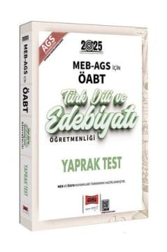 2025 MEB-AGS ÖABT Türk Dili ve Edebiyatı Öğretmenliği Yaprak Test Yargı Yayınları