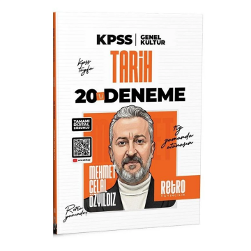 Retro Yayıncılık 2026 KPSS Tarih 20 Deneme Çözümlü - Mehmet Celal Özyıldız