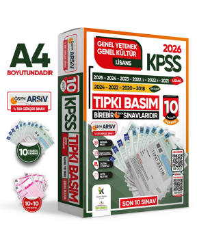 İnformal Yayınları 2026 KPSS Genel Yetenek-Genel Kültür Çıkmış Soru Tıpkı Basım 10lu Deneme Paketi TG Video/PDF Çözümlü