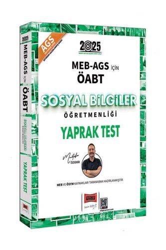 MEB-AGS ÖABT Sosyal Bilgiler Öğretmenliği Yaprak Test Yargı Yayınları