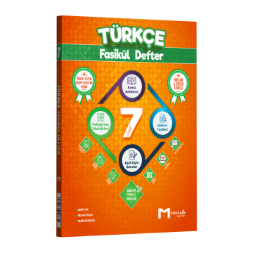 Mozaik Yayınları 7. Sınıf Türkçe Fasikül Defter