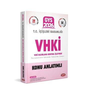 Data Yayınları 2026 T.C. İçişleri Bakanlığı VHKİ GYS Konu Anlatımlı