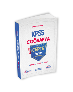 2025 KPSS Lisans Önlisans Coğrafya Cepte Konu Anlatımlı Soru-Cevap ÖSYM Analiz Serisi Son TÜİK Ekli İnformal Yayınları