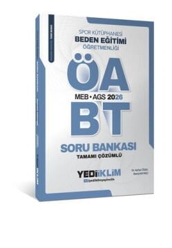 2026 MEB AGS ÖABT Beden Eğitimi Öğretmenliği Tamamı Çözümlü Soru Bankası Yediiklim Yayınları