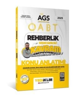 MEB AGS ÖABT Rehberlik Hasan Sanlı ile Kavram Zihin Haritaları ve Özet Konu Anlatımı Yediiklim Yayınları