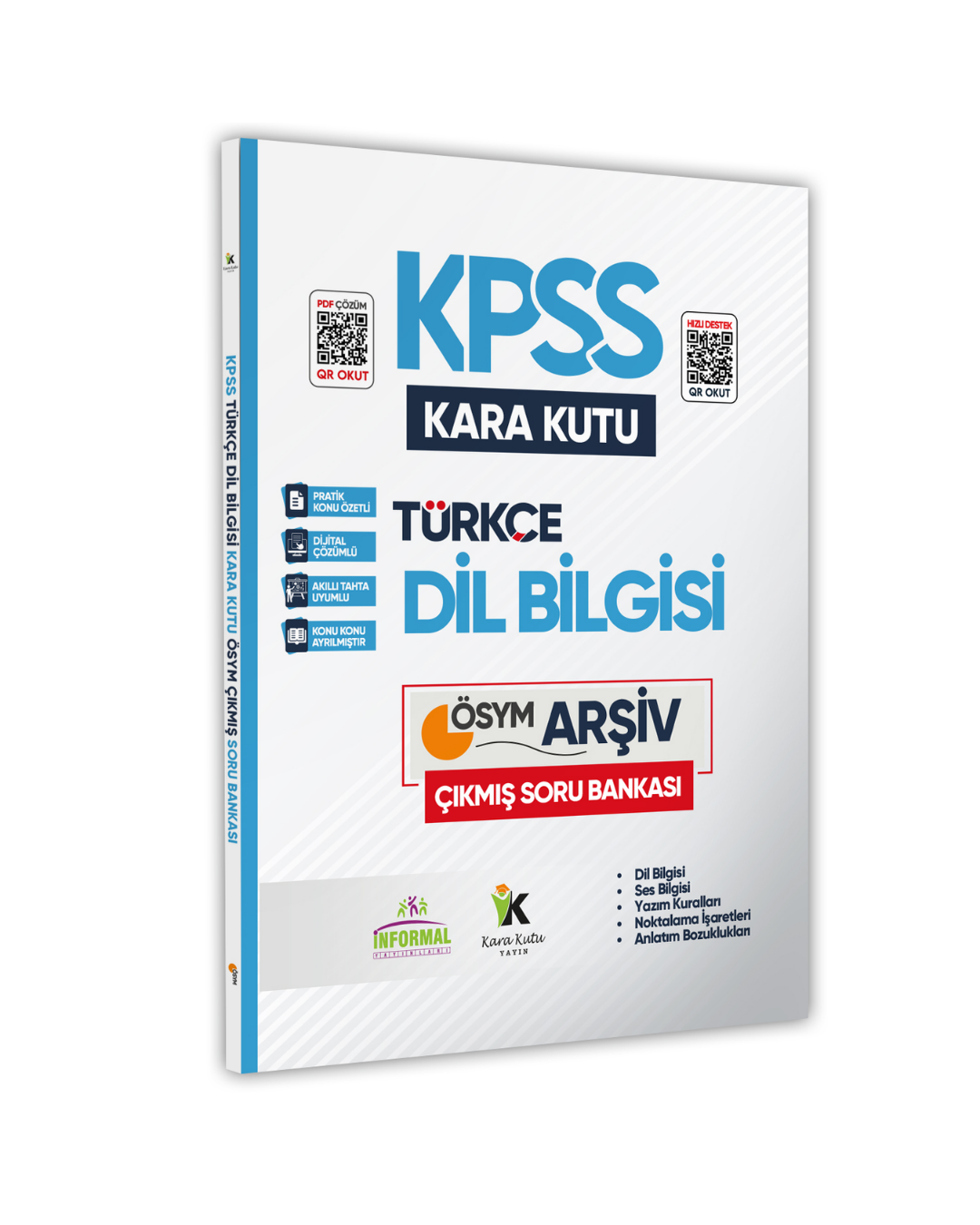 İnformal Yayınları KPSS Dil Bilgisi Kara Kutu Dijital Çözümlü ÖSYM Çıkmış Soru Bankası Çözümlü