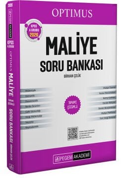 Pegem Yayınları 2026 KPSS A Grubu Optimus Maliye Tamamı Çözümlü Soru Bankası