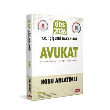 Data Yayınları 2026 ÜDS T.C. İçişleri Bakanlığı Avukat Konu Anlatımlı