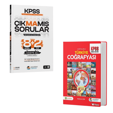 Akademi Denizi KPSS Genel Yetenek Genel Kültür GYGK Çıkmamış Sorular 8+2 Deneme Seti Mehmet Zor Haritalarla Türkiye Coğrafyası Kitabı Hediyeli