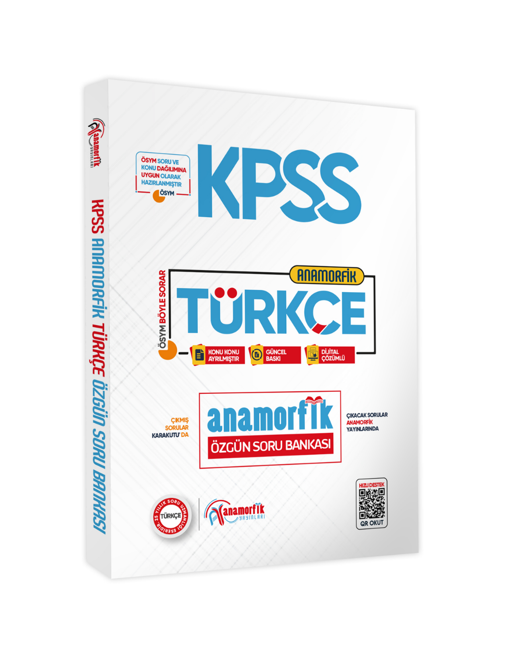 2025 KPSS Yeni Sistem Türkçe TEK KİTAP Anamorfik Özgün Soru Bankası Konu Konu Dijital Çözümlü İnformal Yayınları