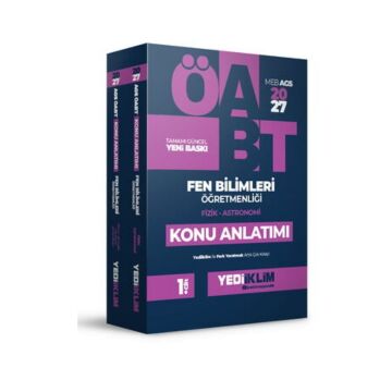 Yediiklim Yayınları 2027 MEB-AGS ÖABT Fen Bilimleri Öğretmenliği Konu Anlatımı 2 Cilt