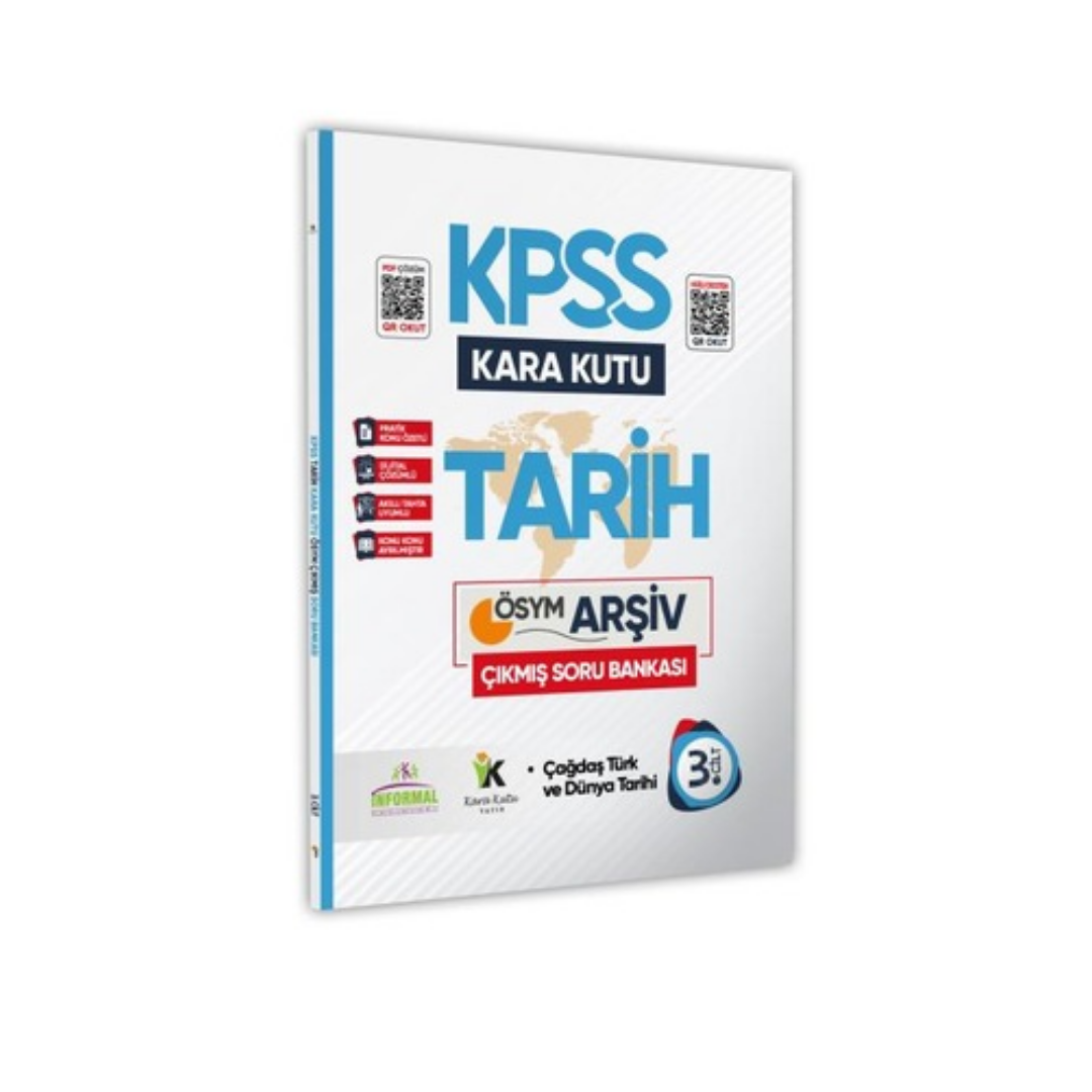 İnformal Yayınları KPSS Tarihin Kara Kutusu 3.Cilt Dijital Çözümlü Konu Özetli ÖSYM Çıkmış Soru Havuzu Bankası
