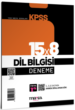 2026 KPSS Dil Bilgisi 15x8 Deneme Tamamı Video Çözümlü Marka Yayınları