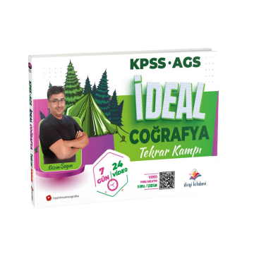 Dizgi Kitap 2026 KPSS MEB AGS İdeal Coğrafya Video Konu Anlatımlı Tekrar Kampı Kazım Sayın