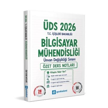 GYS Akademi 2026 ÜDS T.C. İçişleri Bakanlığı Bilgisayar Mühendisliği Özet Ders Notları