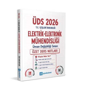 GYS Akademi 2026 ÜDS T.C. İçişleri Bakanlığı Elektrik Elektronik Mühendisliği Özet Ders Notları