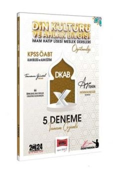Yargı Yayınları 2024 KPSS ÖABT Din Kültürü ve Ahlak Bilgisi Mihmandar Serisi 5 Deneme