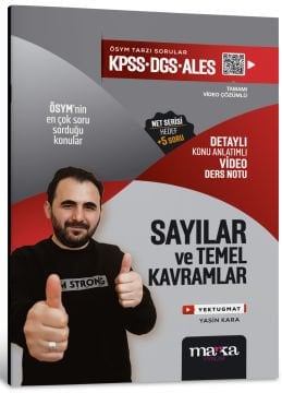 Marka Yayınları 2026 KPSS DGS ALES Sayılar ve Temel Kavramlar Detaylı Konu Anlatımlı Ders Notu