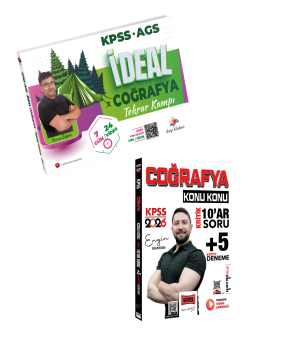 Dizgi Kitap 2026 KPSS MEB AGS İdeal Coğrafya Video Konu Anlatımlı Tekrar Kampı Kazım Sayın ve Yargı Yayınları Coğrafya Konu Konu Kritik 10ar Soru +5 Kritik Deneme Sınavı Engin Eraydın Seti
