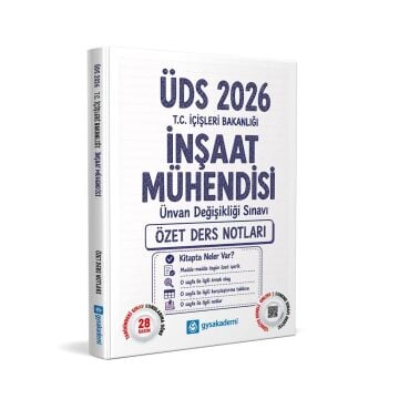 GYS Akademi 2026 ÜDS T.C. İçişleri Bakanlığı İnşaat Mühendisi Özet Ders Notları