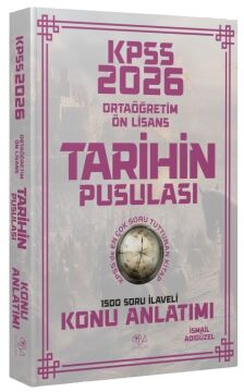 2026 KPSS Lise Ortaöğretim Ön Lisans Tarihin Pusulası Konu Anlatımı - İsmail Adıgüzel CBA Yayınları