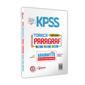 2025 KPSS Türkçe Asimetrik Paragraf Soru Bankası Konu Özetli Dijital Çözümlü Anamorfik Yayınları