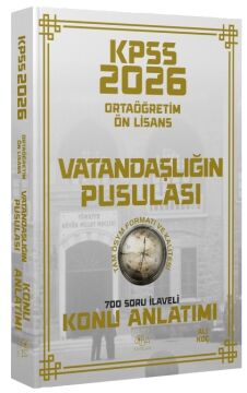2026 KPSS Lise Ortaöğretim Ön Lisans Vatandaşlık Vatandaşlığın Pusulası Konu Anlatımı - Ali Koç CBA Yayınları