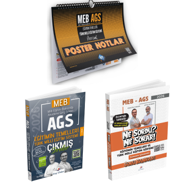 Dizgi Kitap 2026 MEB AGS Eğitimin Temelleri Türk Milli Eğitim Sistemi Soru Bankası & Eğitimin Temelleri Türk Milli Eğitim Sistemi Çıkmış Sorular & MEB AGS Eğitimin Temelleri ve Türk Milli Eğitim Sistemi Mevzuat Poster Notlar Kr Akademi Yayınları Seti