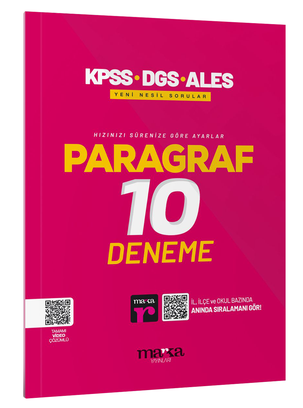 2025 KPSS-DGS-ALES Paragraf 10 Deneme Tamamı Video Çözümlü Marka Yayınları
