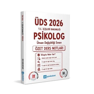 GYS Akademi 2026 ÜDS T.C. İçişleri Bakanlığı Psikolog Özet Ders Notları