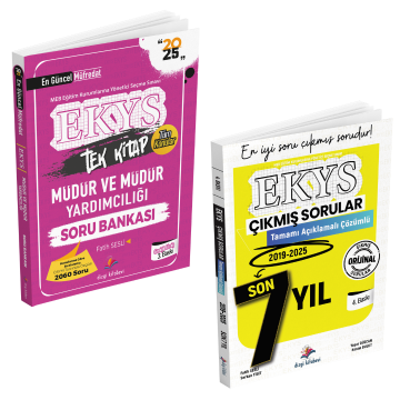 Dizgi Kitap 2025 MEB EKYS Müdür ve Müdür Yardımcılığı Soru Bankası ve Tamamı Çözümlü Son 7 Yıl Çıkmış Sorular Seti