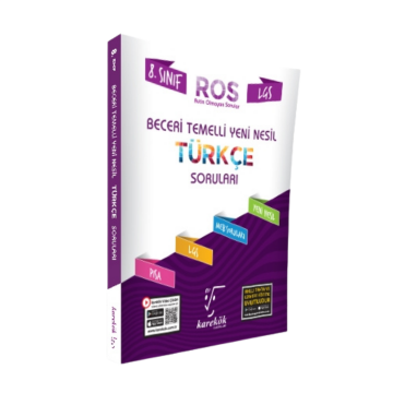 Karekök Yayınları 8. Sınıf LGS Türkçe ROS Serisi Beceri Temelli Yeni Nesil Soruları