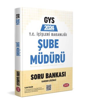T.C. İçişleri Bakanlığı Şube Müdürü GYS Soru Bankası - Karekod Çözümlü Data Yayınları