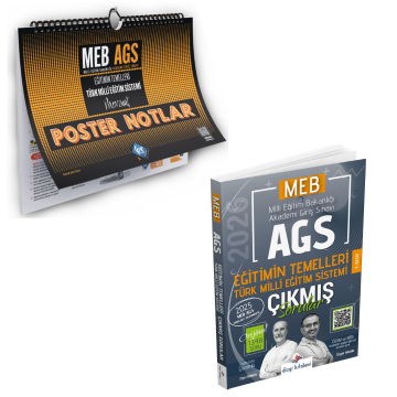 Dizgi Kitap 2026 MEB AGS Eğitimin Temelleri Türk Milli Eğitim Sistemi Çıkmış Sorular & MEB AGS Eğitimin Temelleri ve Türk Milli Eğitim Sistemi Mevzuat Poster Notlar Kr Akademi Yayınları Seti