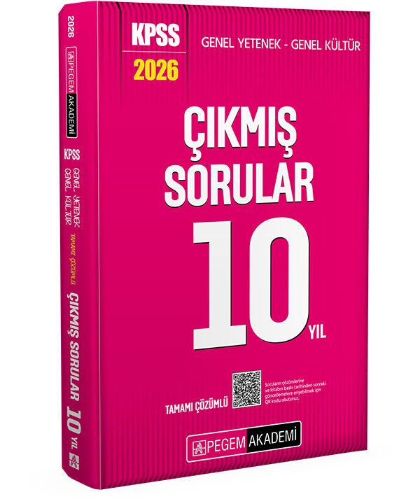 2026 KPSS Genel Yetenek Genel Kültür Tamamı Çözümlü Çıkmış Sorular 10 Yıl Pegem Yayınları