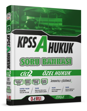 KPSS A Grubu Özel Hukuk Cilt 2 Soru Bankası