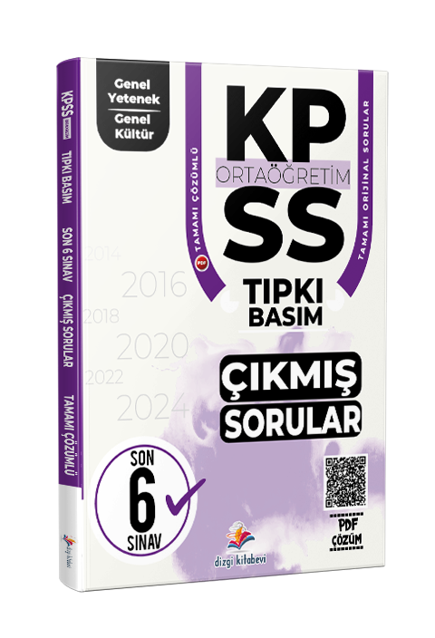 Dizgi Kitap 2026 KPSS Ortaöğretim Genel Yetenek Genel Kültür Fasiküller Halinde Son 6 Yıl PDF Çözümlü Tıpkı Basım Çıkmış Sorular
