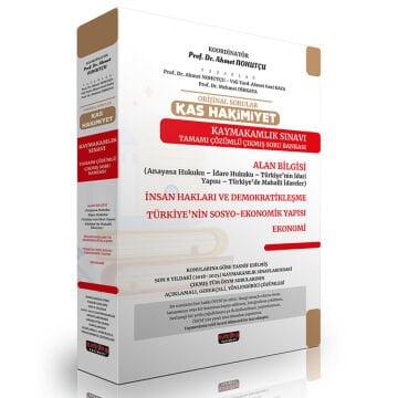 Orijinal Sorular KAS HAKİMİYET Kaymakamlık Sınavı Çıkmış Soru Bankası Seti Savaş Yayınları