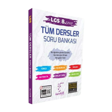 Karekök Yayınları 8. Sınıf LGS Tüm Dersler Soru Bankası