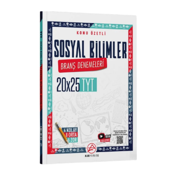 Alan Yayınları TYT Sosyal Bilimler Konu Özetli 20 x 25 Branş Denemeleri