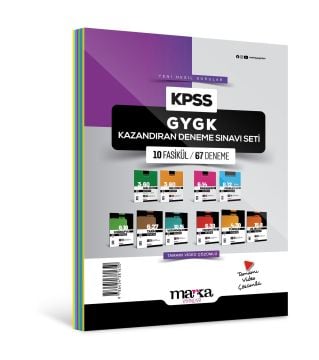 Marka Yayınları 2026 KPSS GY GK Kazandıran Deneme Sınavı Seti 10 Fasikül 67 Deneme